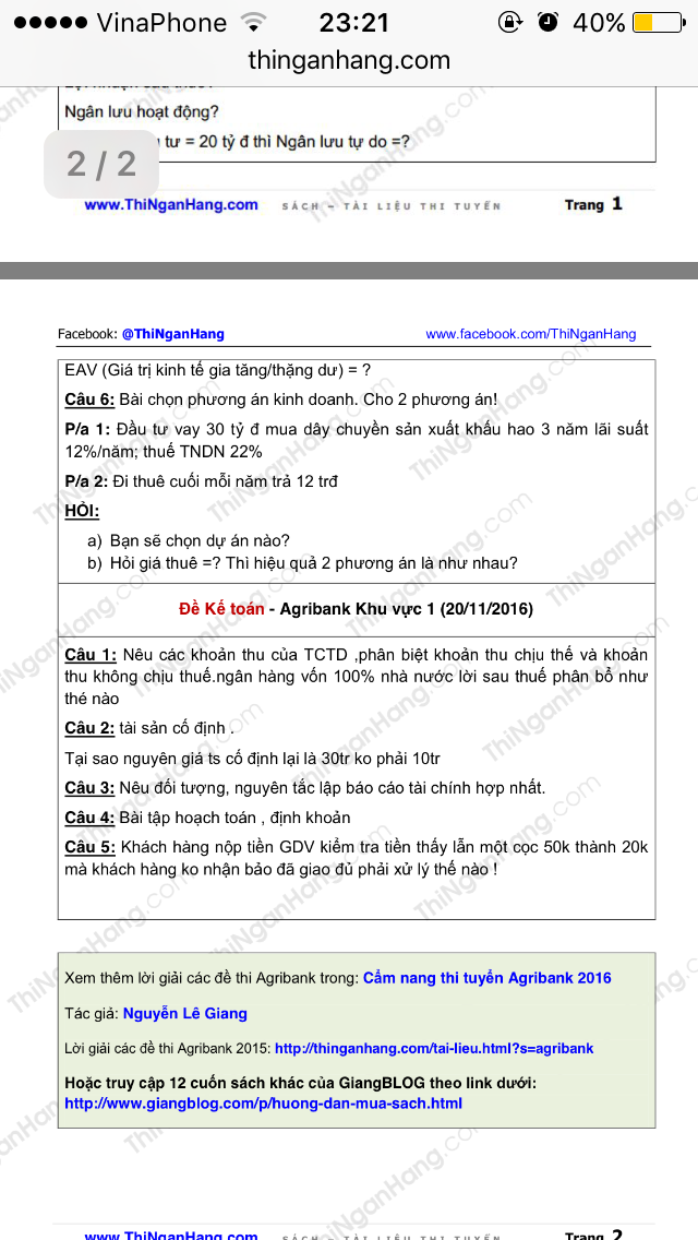 Ảnh minh họa – Review ĐÁP ÁN ĐỀ THI AGRIBANK 2016 KHU VỰC 2 (15/11/2016)