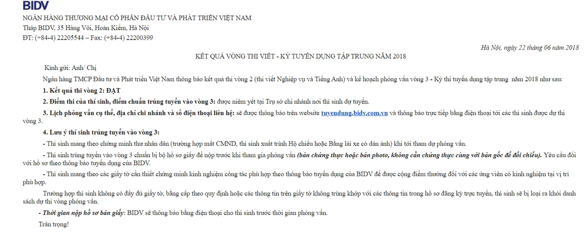 Ảnh minh họa – Kết cấu Đề thi & Cơ cấu tính Điểm thi BIDV năm 2021