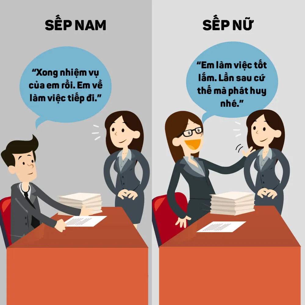 Ảnh minh họa – Sếp nam và sếp nữ, ai tốt hơn?