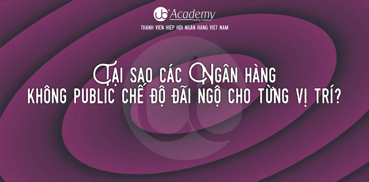 Ảnh minh họa – Tại sao các Ngân hàng không public chế độ đãi ngộ cho từng vị trí?