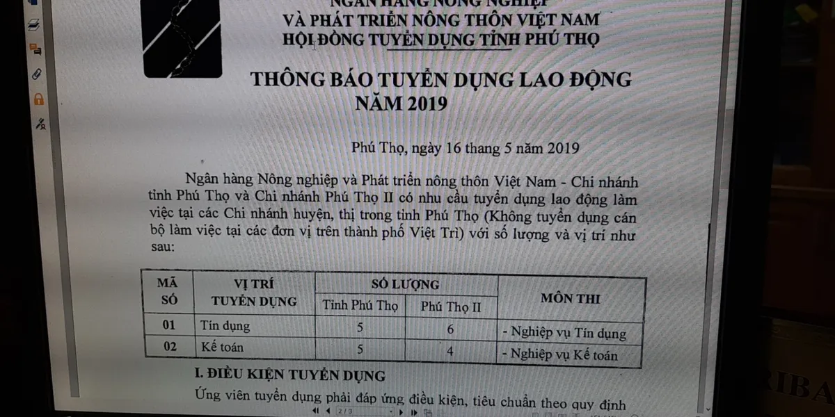 Agribank CHÍNH THỨC tuyển dụng Tập trung 1.359 chỉ tiêu đợt 1/2019
