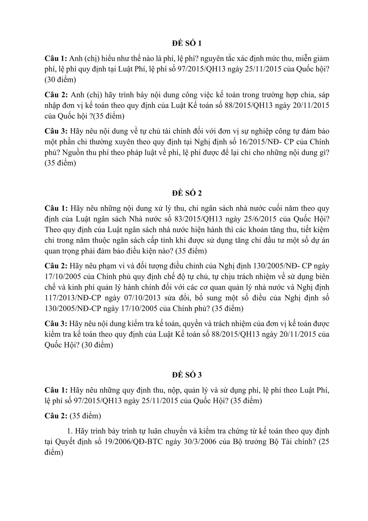 Ảnh minh họa – Tổng hợp 20 đề thi công chức Kế toán