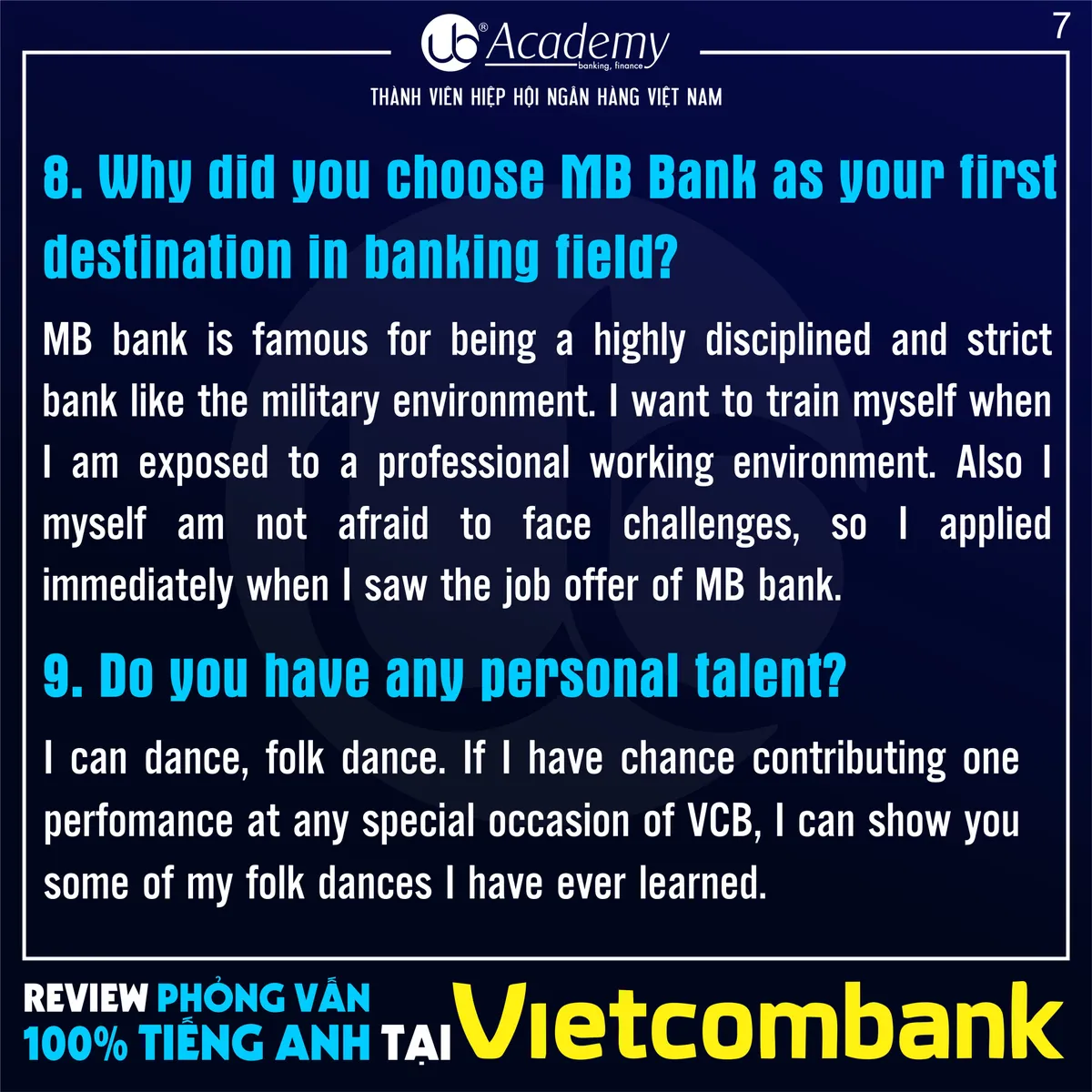 Ảnh minh họa – Review Phỏng vấn 100% Tiếng Anh tại Vietcombank 2018