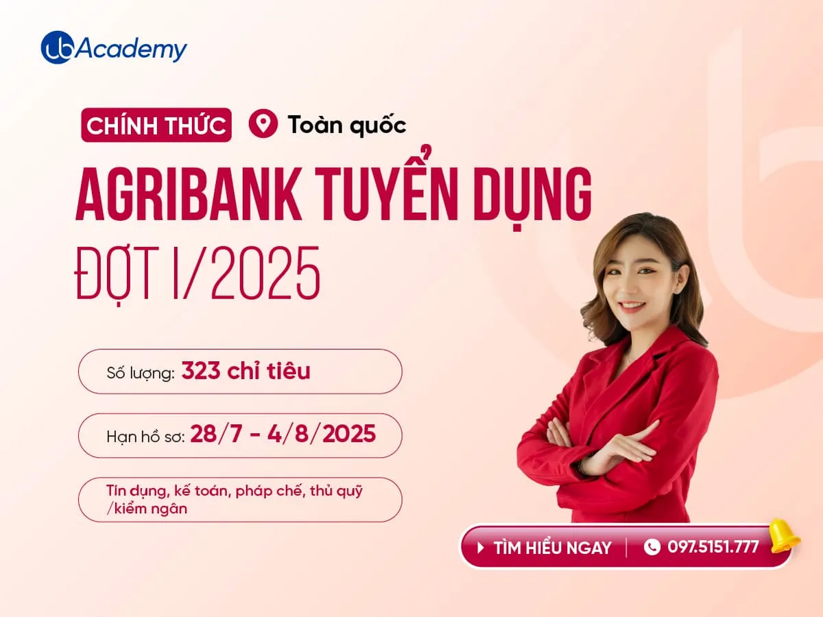 Ảnh minh họa – Cửa vào Big4 lớn nhất đã mở: Agribank tuyển tập trung đợt 1/2025 – Cơ hội lớn cho người biết nắm bắt!