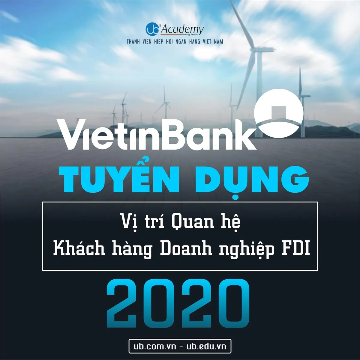 Ảnh minh họa – Vietinbank thông báo tuyển dụng tuyển dụng vị trí Quan hệ khách hàng doanh nghiệp FDI tại chi nhánh đợt 1/2020