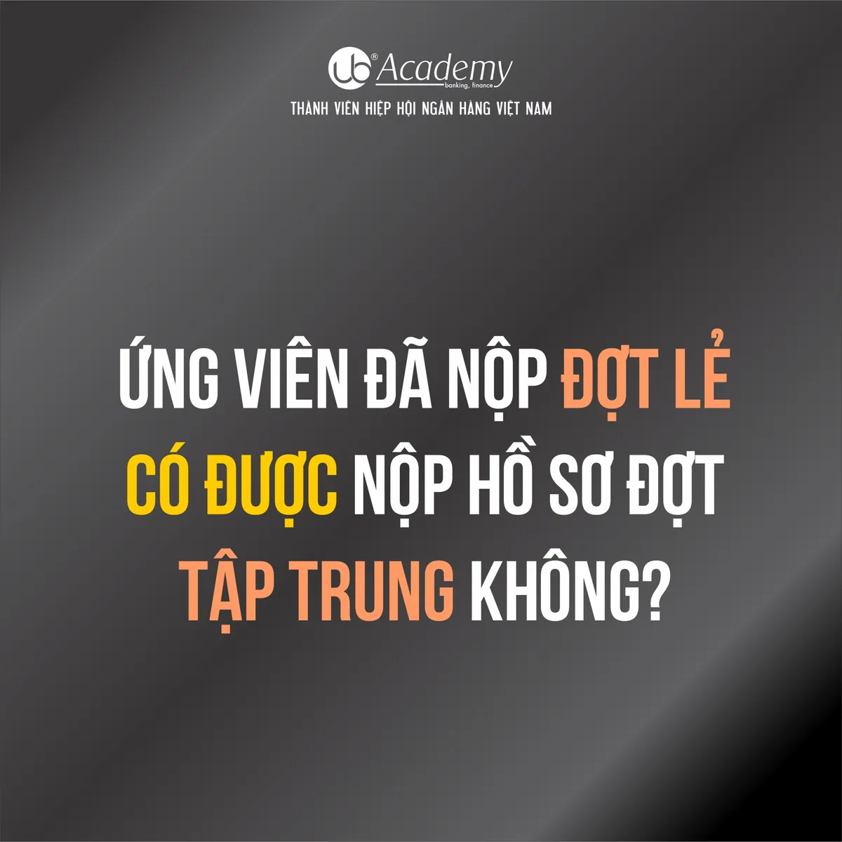 Ảnh minh họa – Ứng viên đã nộp đợt tuyển lẻ được phép ứng tuyển đợt Tập trung
