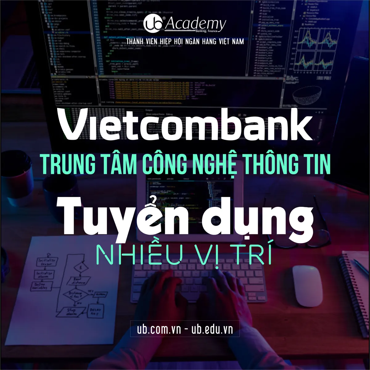 Vietcombank Tuyển dụng nhiều vị trí tại Trung Tâm Công nghệ Thông tin năm 2020