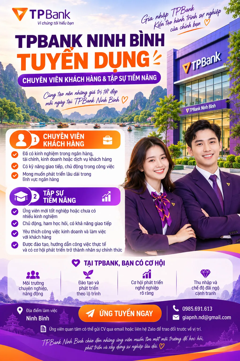 TPBank Ninh Bình Tuyển Dụng