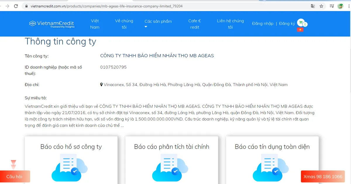 Ảnh minh họa – Phân tích báo cáo tài chính CÔNG TY TNHH BẢO HIỂM NHÂN THỌ MB AGEAS