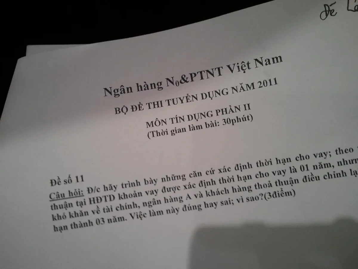 Kinh nghiệm thi tuyển & phỏng vấn vào AgriBank - NHNNo