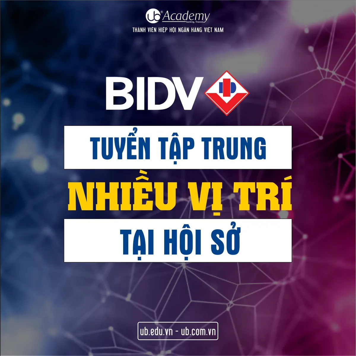 Ảnh minh họa – [31.12] BIDV thông báo tuyển dụng các vị trí tại Hội sở