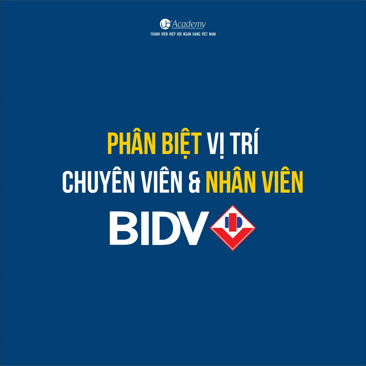 Ảnh minh họa – Phân biệt Vị trí Chuyên viên & Nhân viên tại BIDV