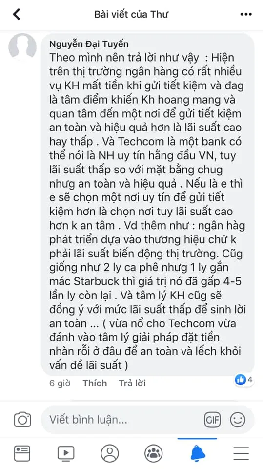 Ảnh minh họa – "Khách bảo lãi suất huy động bên đây thấp hơn các bank khác, làm sao em huy động được khách hàng về đây gửi?".