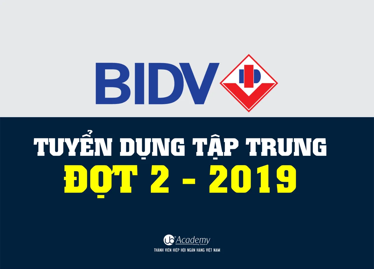 Ảnh minh họa – BIDV sẽ tuyển dụng Tập trung đợt 2 kể từ ngày 20/10/2019