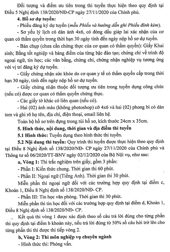 Ngân hàng nhà nước Việt Nam chi nhánh TP. Hải Phòng tuyển dụng công chức loại D…