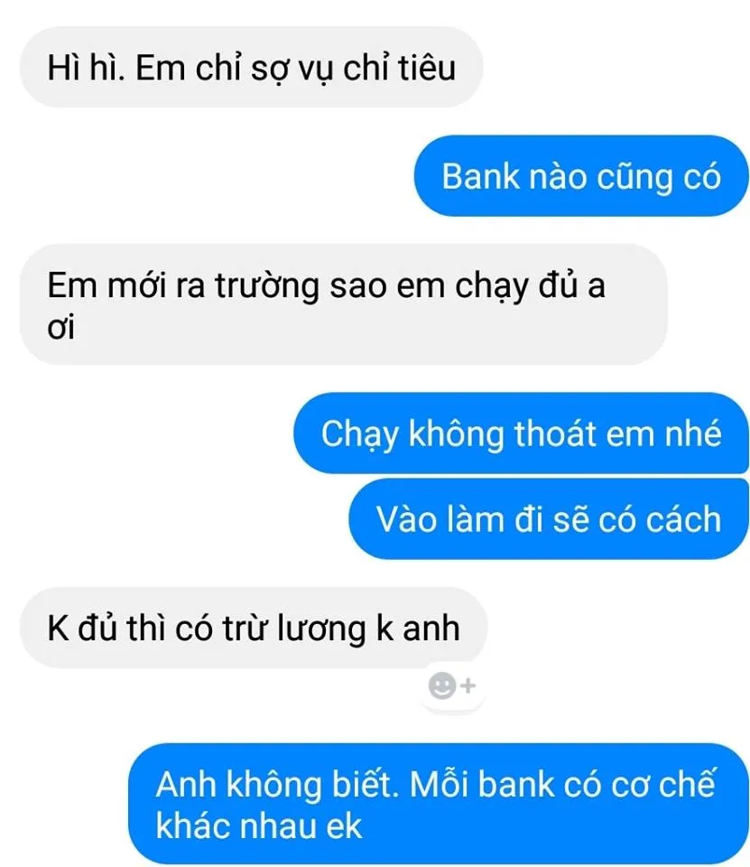 Ảnh minh họa – "Em sợ chỉ tiêu, thôi chắc em không làm ngân hàng này đâu!"