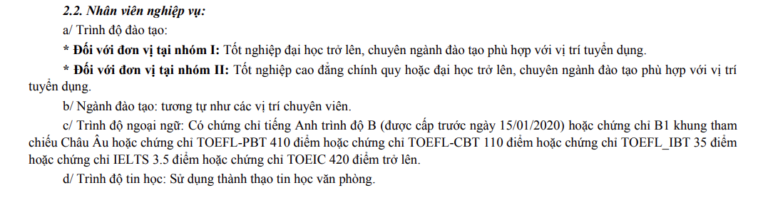 Ảnh minh họa – Cách xác định phân nhóm chi nhánh BIDV Đợt 1/2021