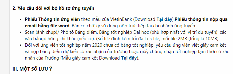 Ảnh minh họa – VietinBank miễn chứng chỉ Tiếng Anh & Tin học khi nộp Hồ sơ